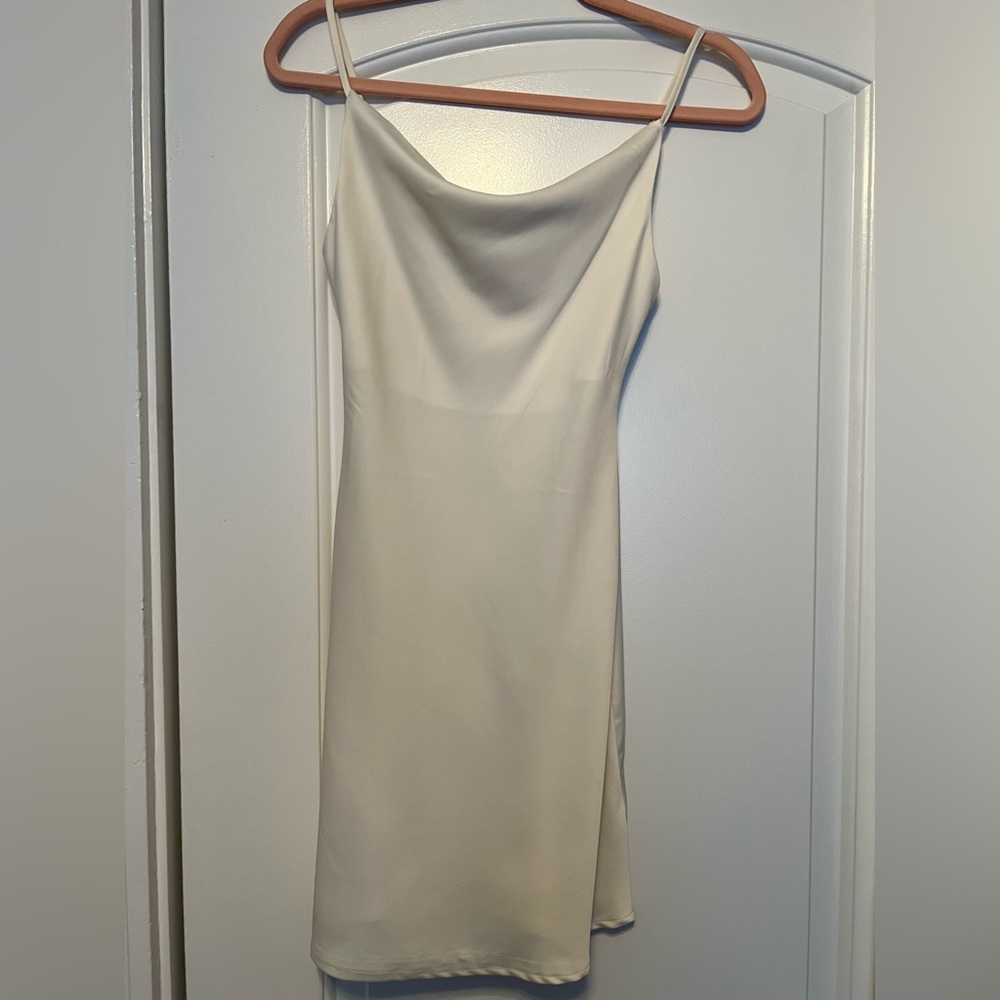 URBAN OUTFITTERS white satin dress